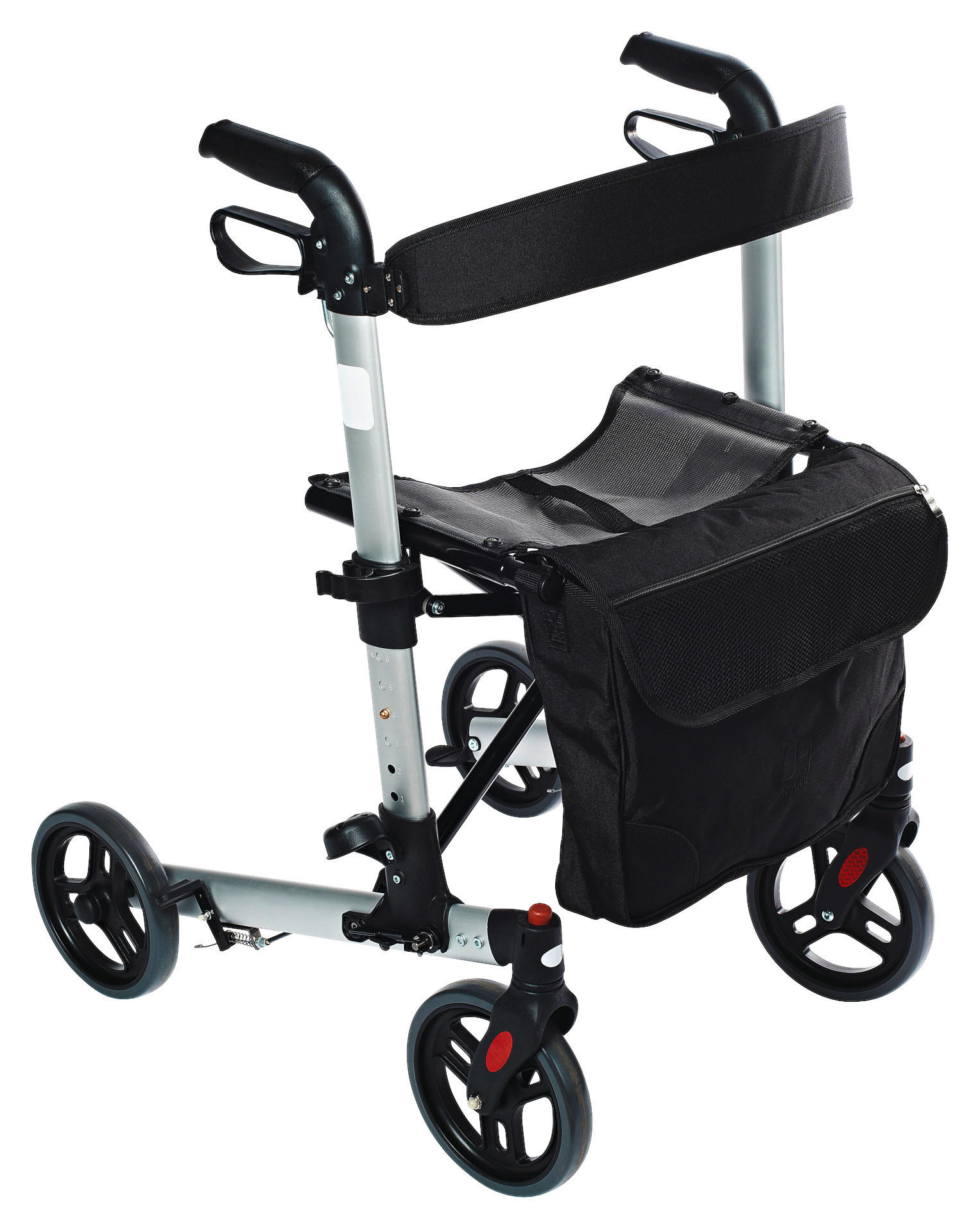 ROLLATOR  - Schwarz, Basics, Kunststoff/Metall (63/81-93,5/67cm)