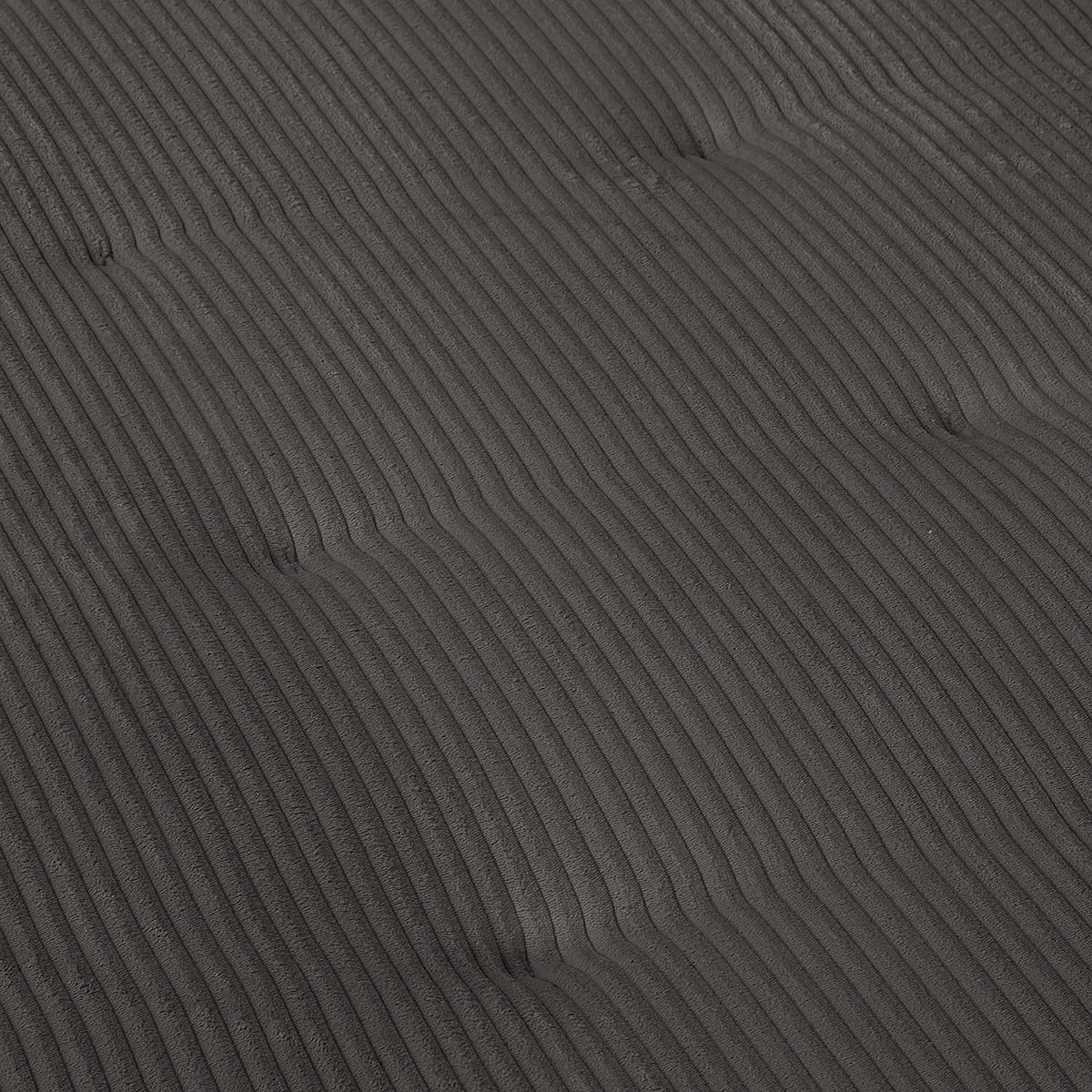 ECKSOFA inkl. Hocker Ariella Dunkelgrau Cord  - Dunkelgrau/Naturfarben, Design, Holz/Textil (231/161cm) - Livetastic