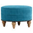 HOCKER in Textil Türkis - Türkis/Eichefarben, Design, Holz/Textil (77/43/cm) - Carryhome HOCKER in Textil Türkis - Türkis/Eichefarben, Design, Holz/Textil (77/43/cm) - Carryhome