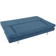 SCHLAFSOFA Flachgewebe Blau  - Chromfarben/Blau, Design, Kunststoff/Textil (194/73/91cm) - Xora
