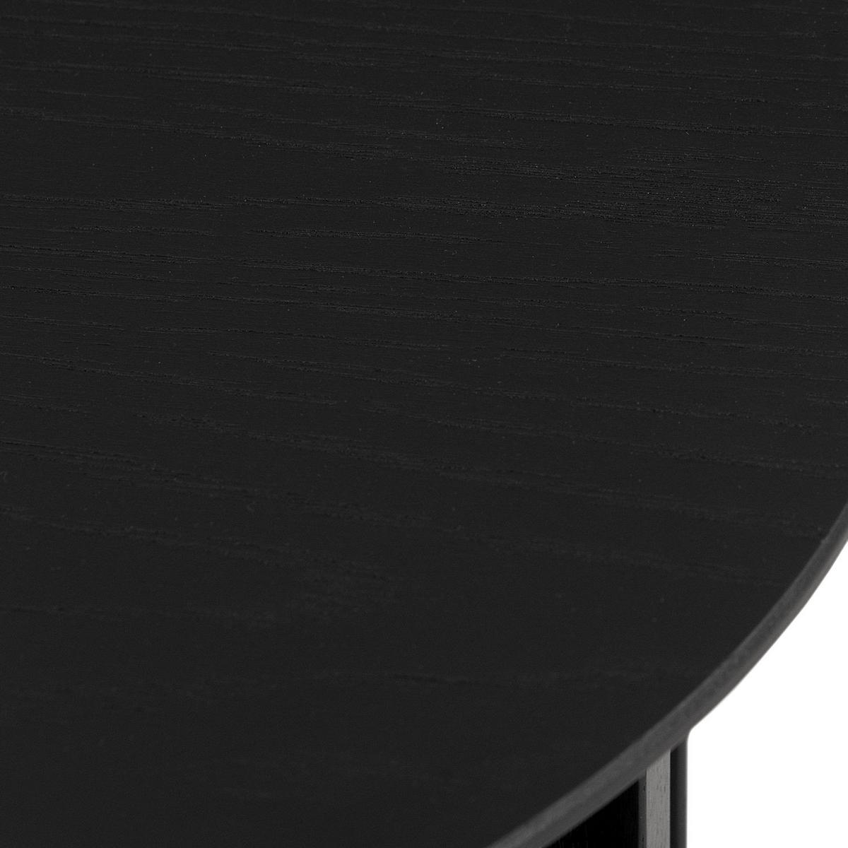 PRÍRUČNÝ STOLÍK, dub, čierna - čierna, Modern, drevo/kompozitné drevo (40/40/45cm) - home24