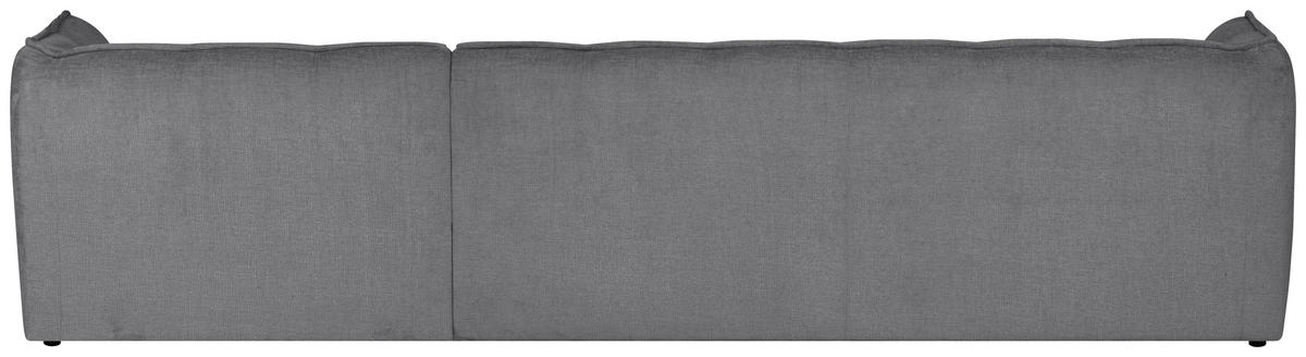 ECKSOFA LIVOLI in Chenille Hellgrau  306/160 cm  - Hellgrau/Schwarz, Design, Textil (306/160cm) - MID.YOU