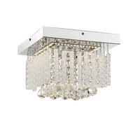 LED-DECKENLEUCHTE 25/25/15 cm   - Design, Glas/Metall (25/25/15cm) - Globo
