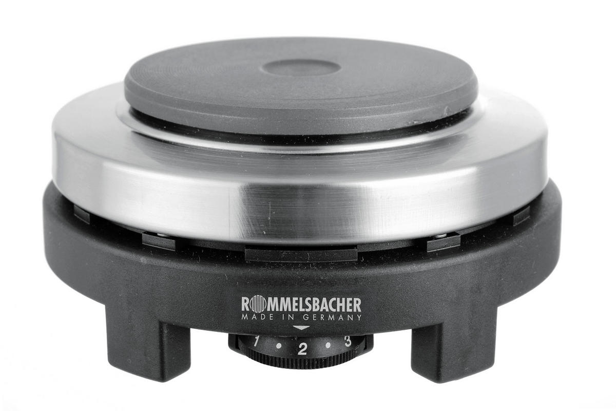 KOCHPLATTE  - Schwarzchrom, Basics, Metall (14/7/14cm) - Rommelsbacher