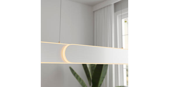 LED-HÄNGELEUCHTE 115/7,5/150 cm  - Silberfarben, Design, Metall (115/7,5/150cm) - Dieter Knoll