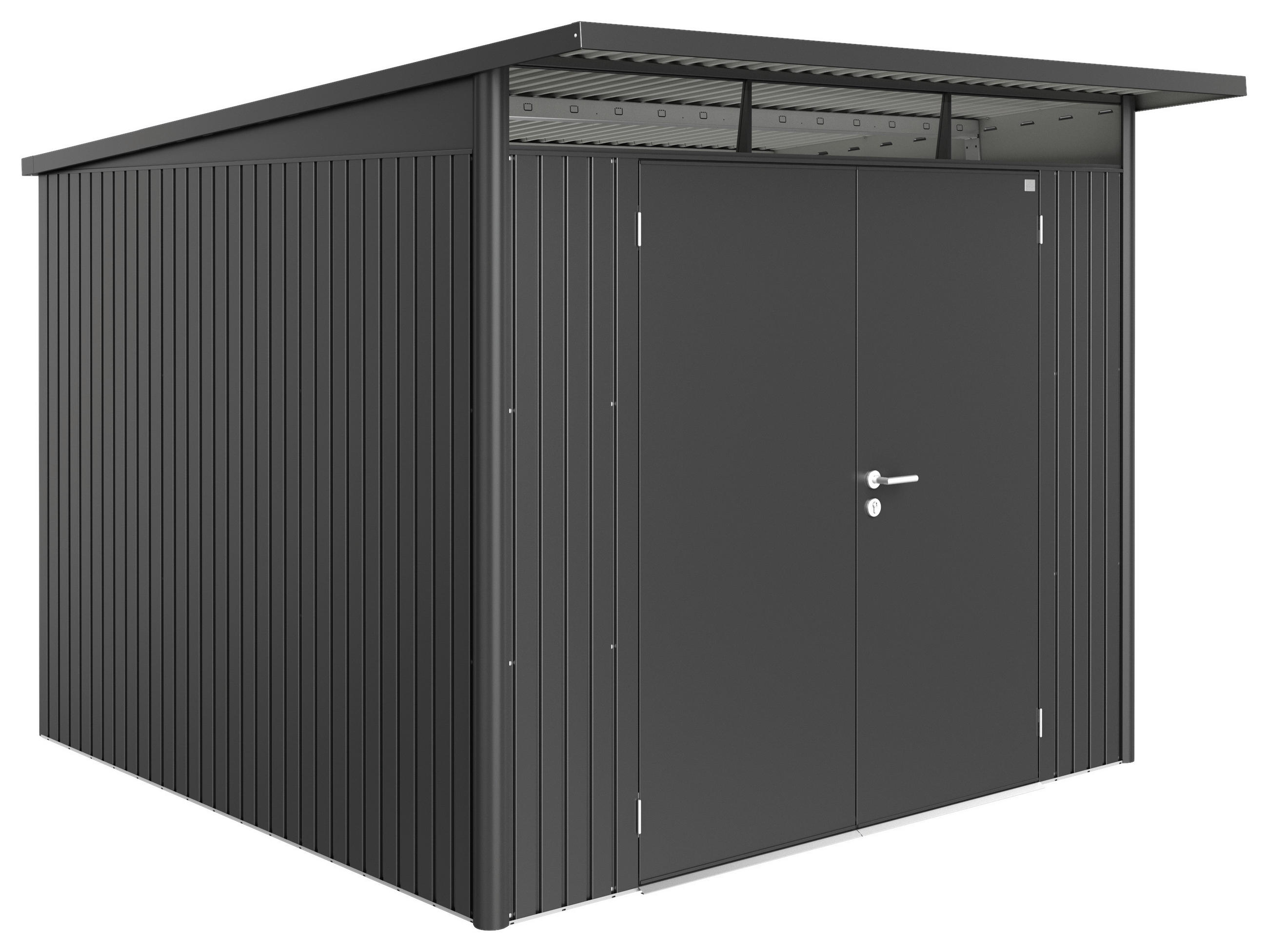 GERÄTESCHRANK 260/217/300 cm  - Dunkelgrau, Design, Metall (260/217/300cm) - Biohort