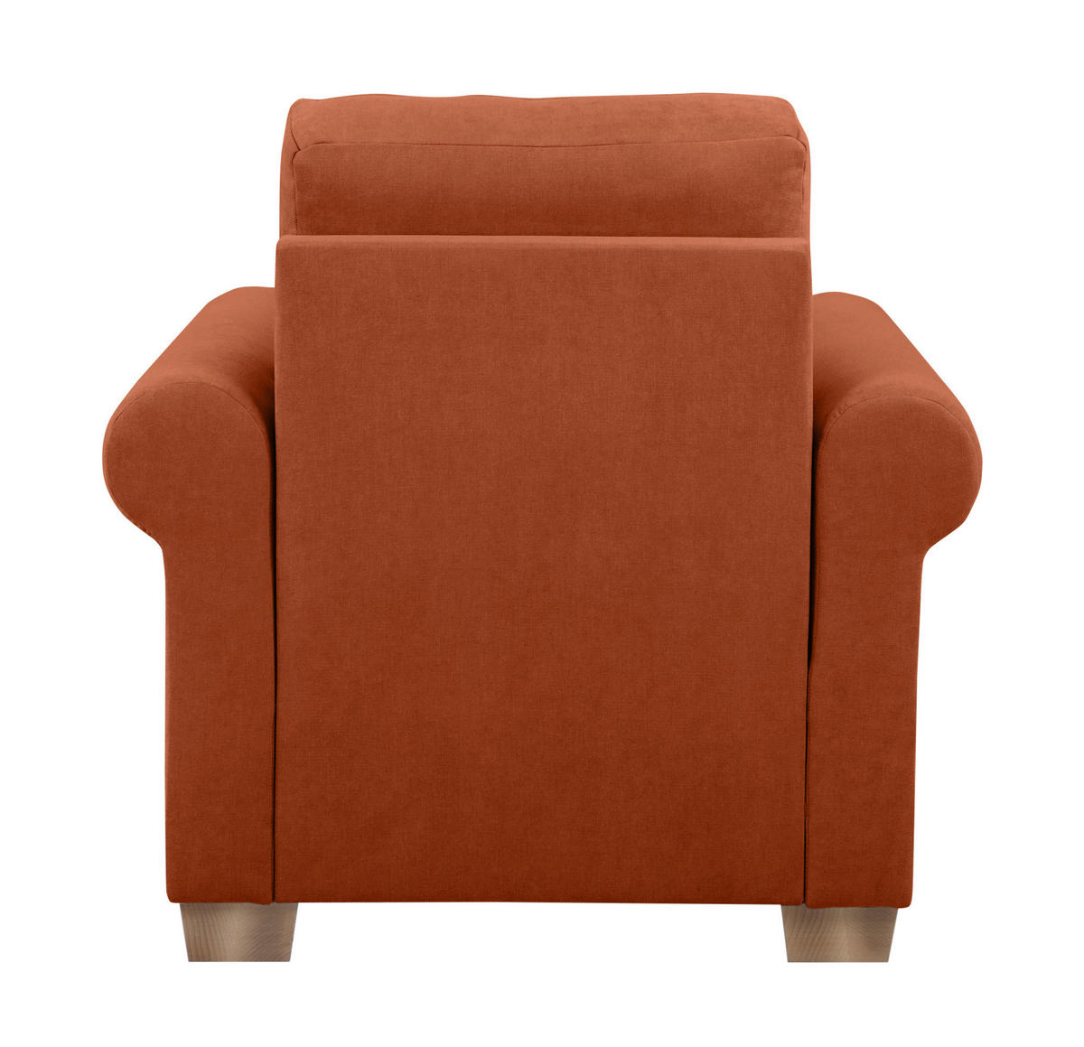 SESSEL in Terracotta  - Buchefarben/Terracotta, Design, Holz/Textil (93/89/82cm) - MID.YOU