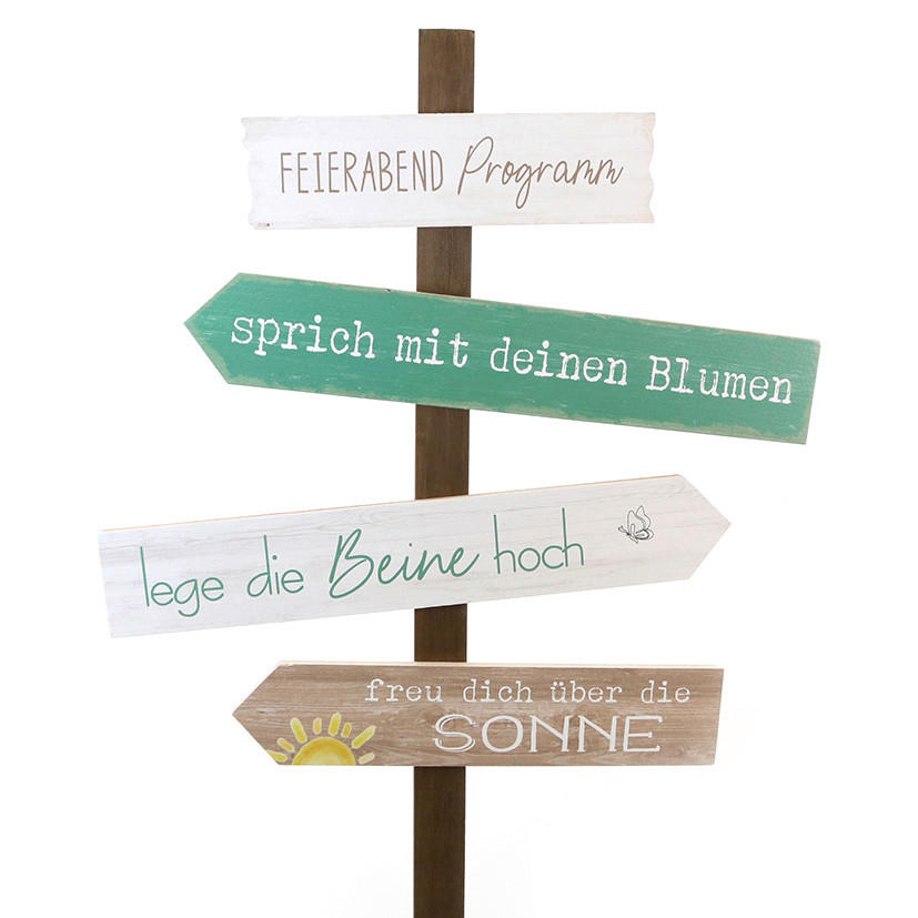 Gartenstecker Feierabend