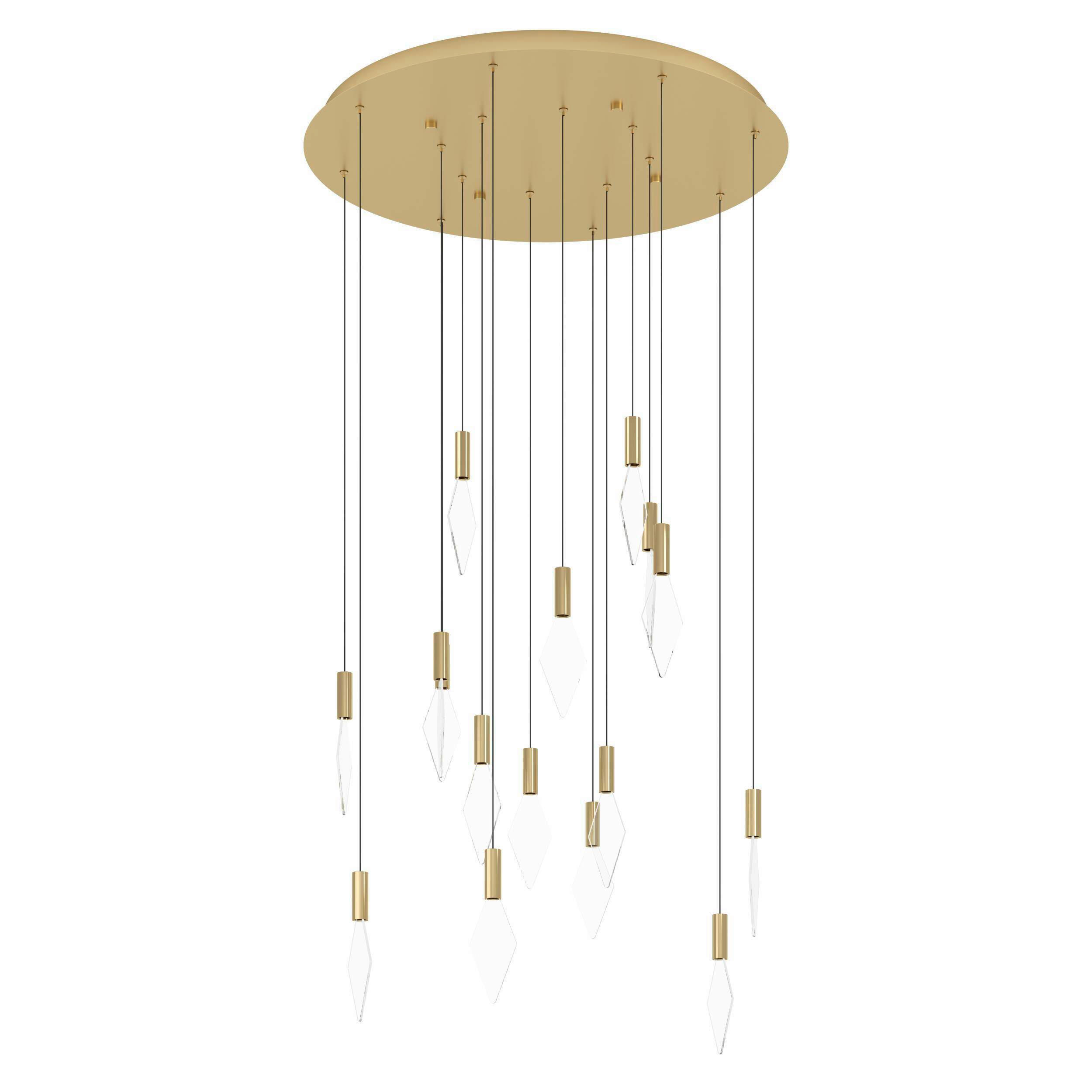 HÄNGELEUCHTE 78/220 cm  - Transparent/Messingfarben, Design, Kunststoff/Metall (78/220cm) - Eglo