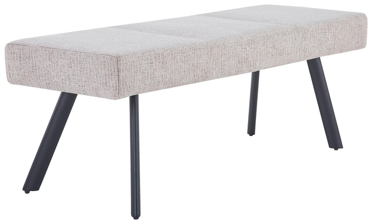 SITZBANK in Textil Beige  - Beige/Schwarz, KONVENTIONELL, Textil (140/49/47cm) - MID.YOU