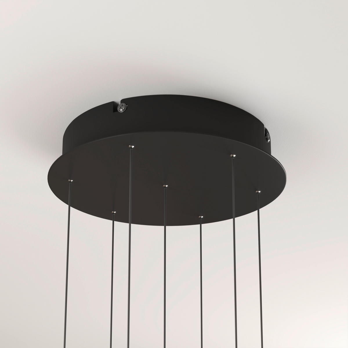 ZÁVESNÉ LED SVIETIDLO, 40/180 cm  - číra/čierna, Design, kov/sklo (40/180cm) - Dieter Knoll