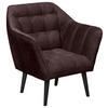 KOKTÉLFOTEL - fekete/padlizsán, Modern, faalapú anyag/textil (84/87/70cm) - MID.YOU
