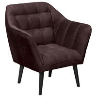 KOKTÉLFOTEL - fekete/padlizsán, Modern, faalapú anyag/textil (84/87/70cm) - MID.YOU