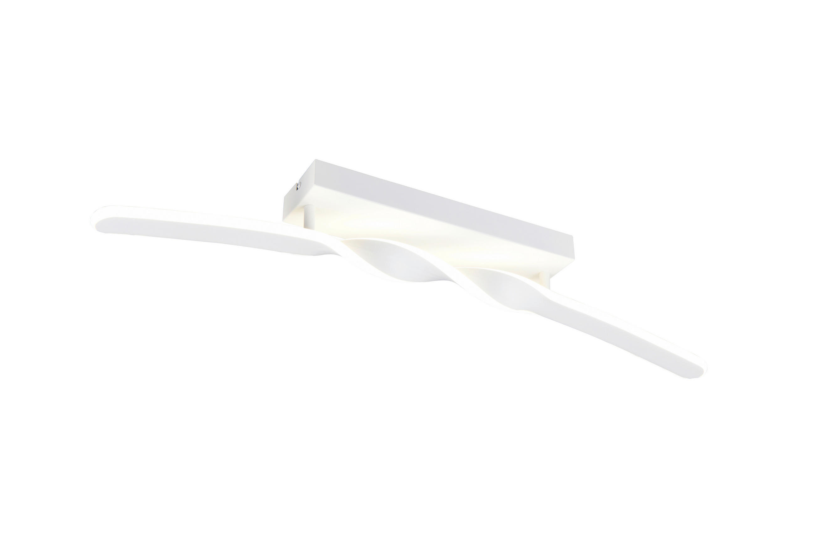 LED MENNYEZETI LÁMPA - fehér, Basics, műanyag/fém (79/12.5/9cm)