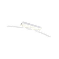 LED MENNYEZETI LÁMPA - fehér, Basics, műanyag/fém (79/12.5/9cm)