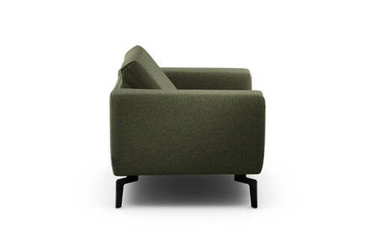 SESSEL in Chenille Waldgrün  - Waldgrün/Schwarz, Design, Textil/Metall (110/85/86-94cm) - SENSOO