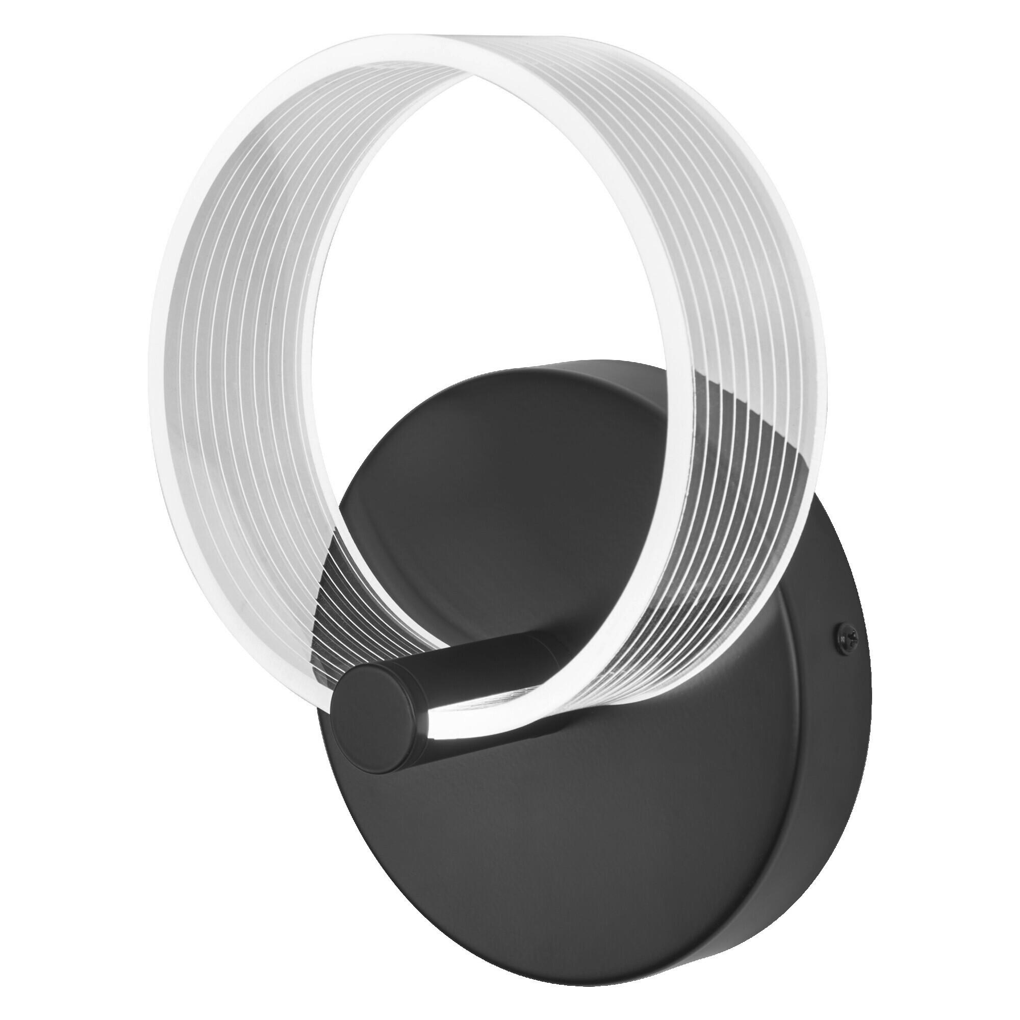 LED-WANDLEUCHTE 16/9.5/22.5 cm   - Schwarz, Design, Kunststoff (16/9.5/22.5cm) - Osram