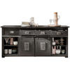 SIDEBOARD 200/90/45 cm  in Grau  - Schwarz/Grau, KONVENTIONELL, Holz/Metall (200/90/45cm) - Livetastic