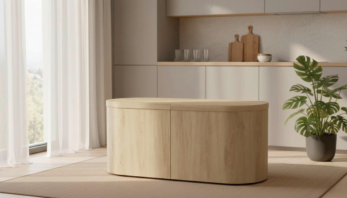 SITZBANK in Holzwerkstoff Eichefarben  - Eichefarben, MODERN, Holzwerkstoff (100/262/36/46cm) - P & B