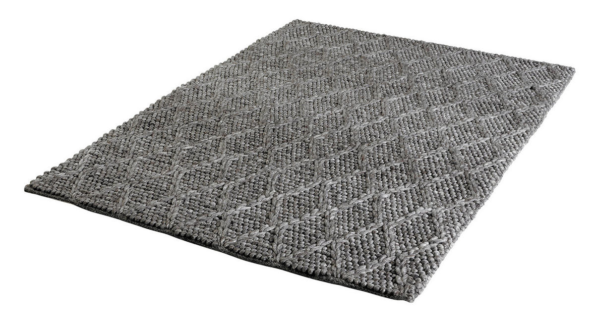 FLACHWEBETEPPICH 80/150 cm Graphitfarben  - Graphitfarben, Basics, Textil (80/150cm) - Obsession
