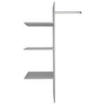 INNENEINTEILUNG 87/148/50 cm Grau  - Grau, Design, Holzwerkstoff (87/148/50cm) - Carryhome