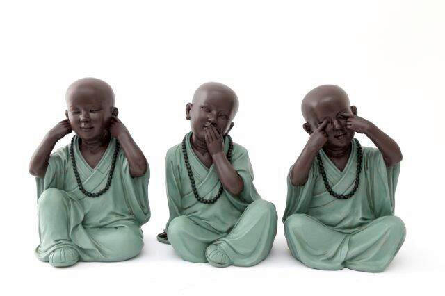 BUDDHA  - többszínű, Basics, műanyag (17.5/25/15cm)