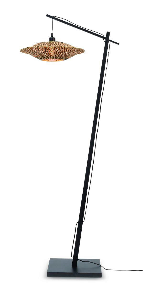 STOJACÍ LAMPA, 44/176 cm  - černá/přírodní barvy, Trend, dřevo (44/176cm) - Good & Mojo