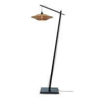 STOJACÍ LAMPA, 44/176 cm  - černá/přírodní barvy, Trend, dřevo (44/176cm) - Good & Mojo