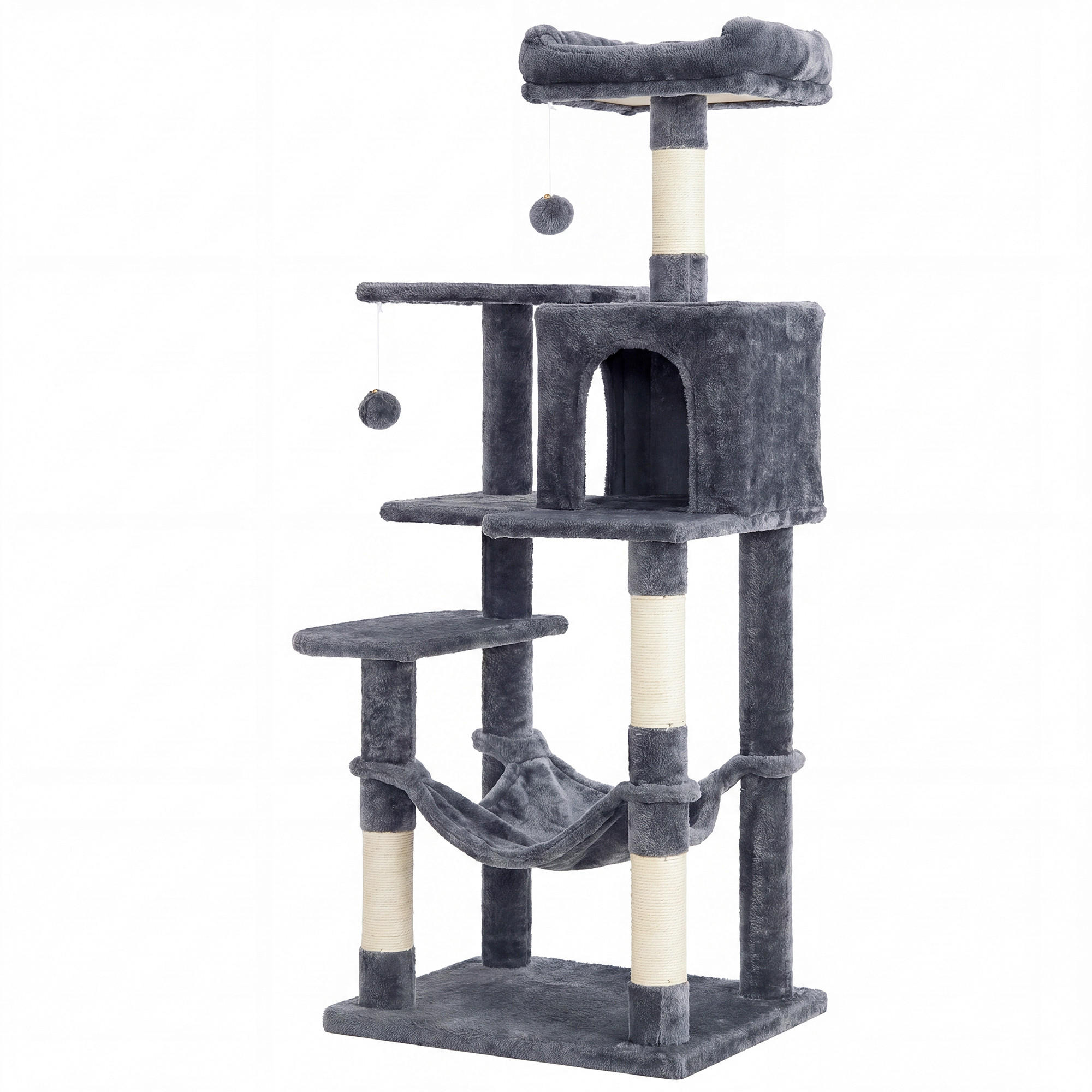 Boxxx Kratzbaum Dunkelgrau 55x137.7x45 cm