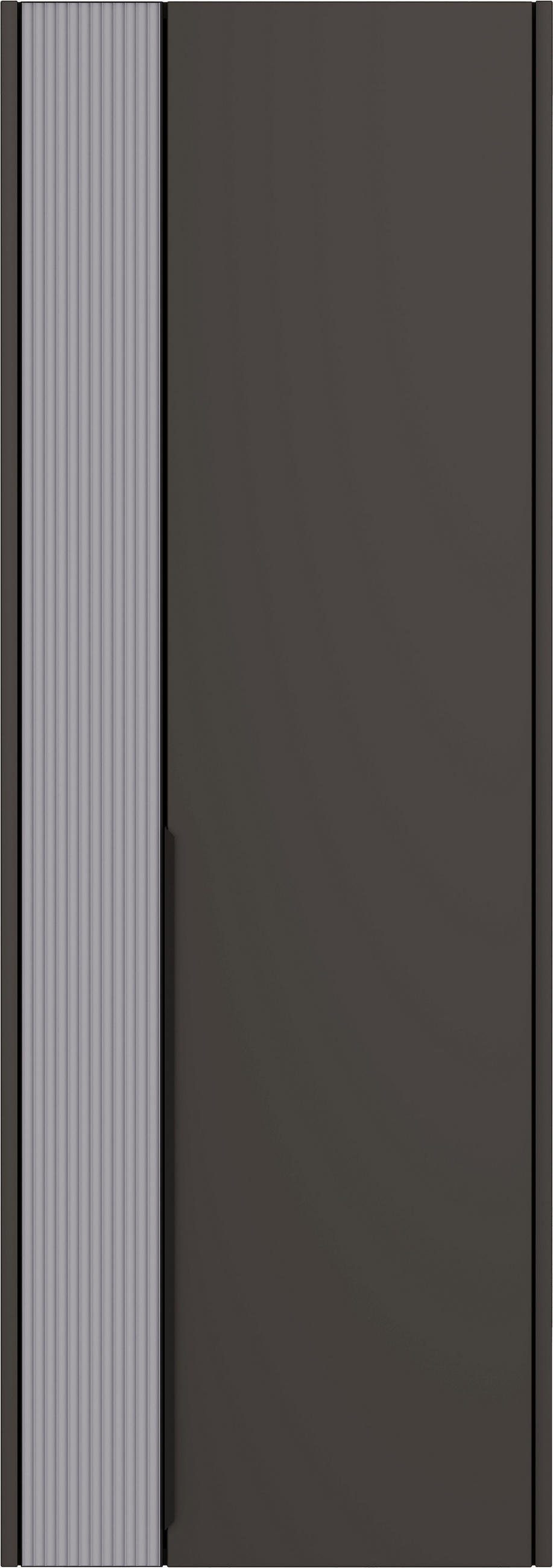 GARDEROBENSCHRANK  in 58/165/34 cm  - Graublau/Anthrazit, Design, Glas/Holzwerkstoff (58/165/34cm) - Dieter Knoll