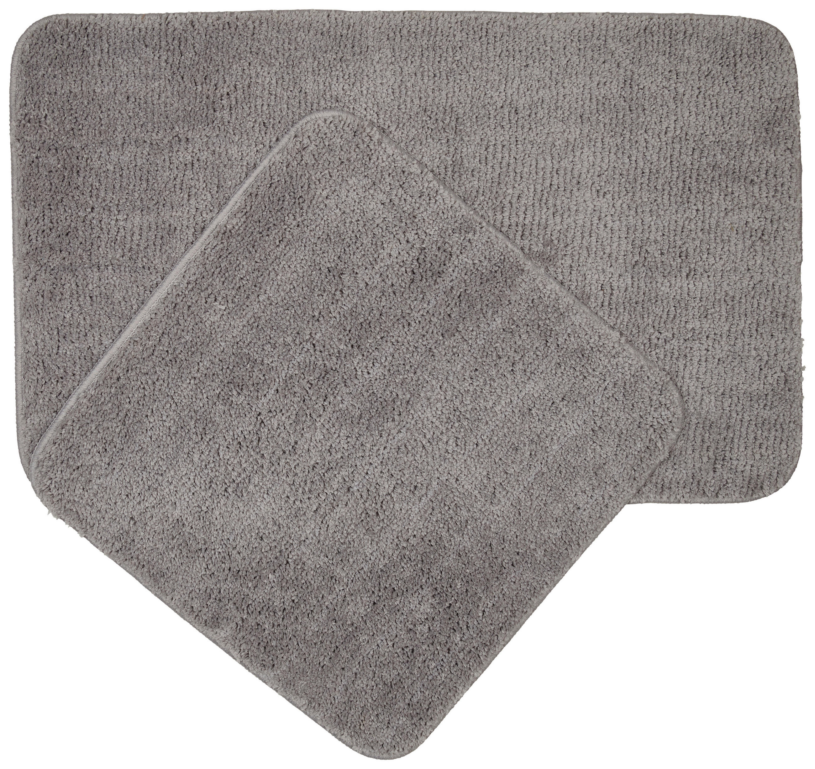 FÜRDŐSZOBASZŐNYEG  50x80/50x50 cm  ezüst   - ezüst, Konventionell, műanyag/textil (50x80/50x50cm) - Esposa