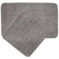FÜRDŐSZOBASZŐNYEG  50x80/50x50 cm  ezüst   - ezüst, Konventionell, műanyag/textil (50x80/50x50cm) - Esposa