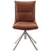 STUHL beschichtet Edelstahlfarben, Rostfarben  - Edelstahlfarben/Rostfarben, Design, Textil/Metall (49/90/65cm) - Novel