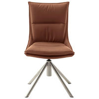STUHL beschichtet Edelstahlfarben, Rostfarben  - Edelstahlfarben/Rostfarben, Design, Textil/Metall (49/90/65cm) - Novel