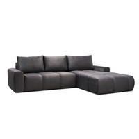 COLȚAR EXTENSIBIL textil negru  - negru, Design, textil (302/90/217cm) - Carryhome
