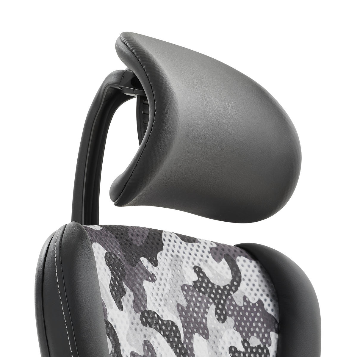 GAMINGSTUHL  in Lederlook Grau, Schwarz  - Schwarz/Grau, Design, Kunststoff/Textil (47,5/99-127/44cm) - Dieter Knoll