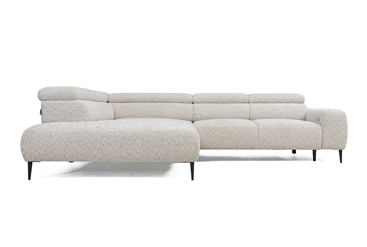 SOFFA i textil ecru  - svart/ecru, Design, metall/textil (304/77/108cm) - Stylife