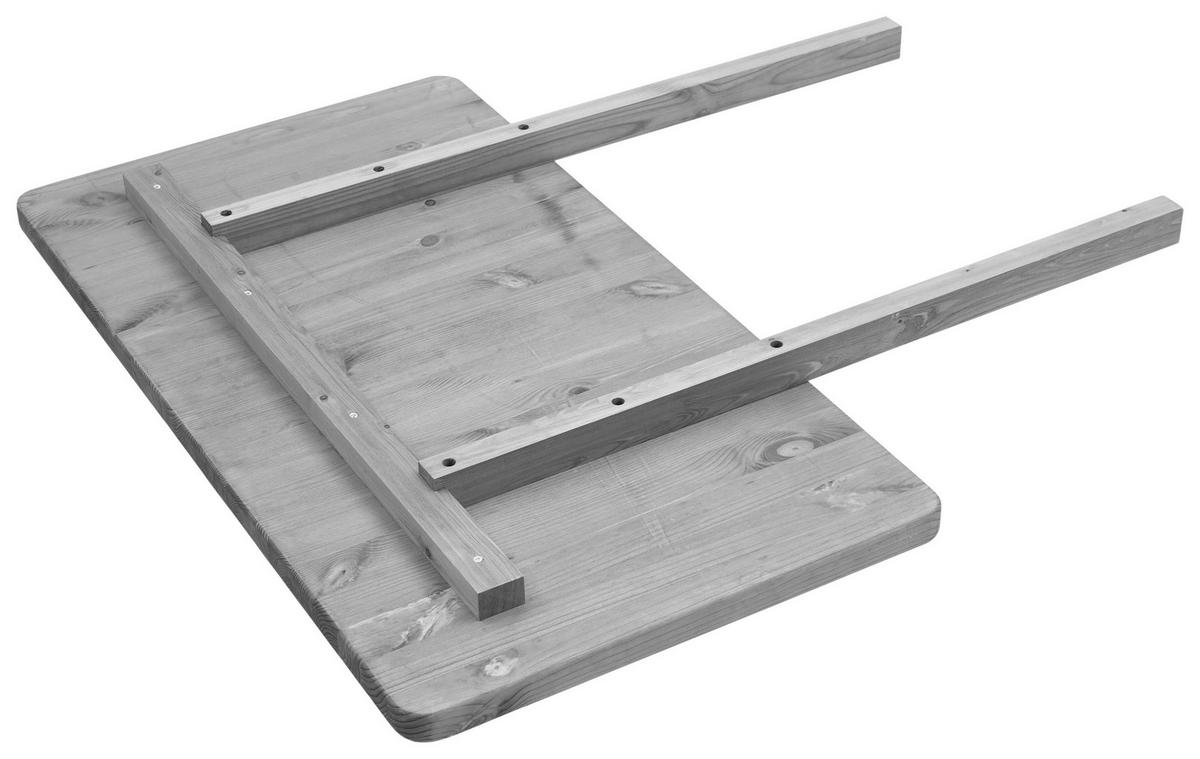 ANSTECKPLATTE Kiefer massiv Grau  - Grau, ROMANTIK / LANDHAUS, Holz (78/3/40cm) - Boxxx
