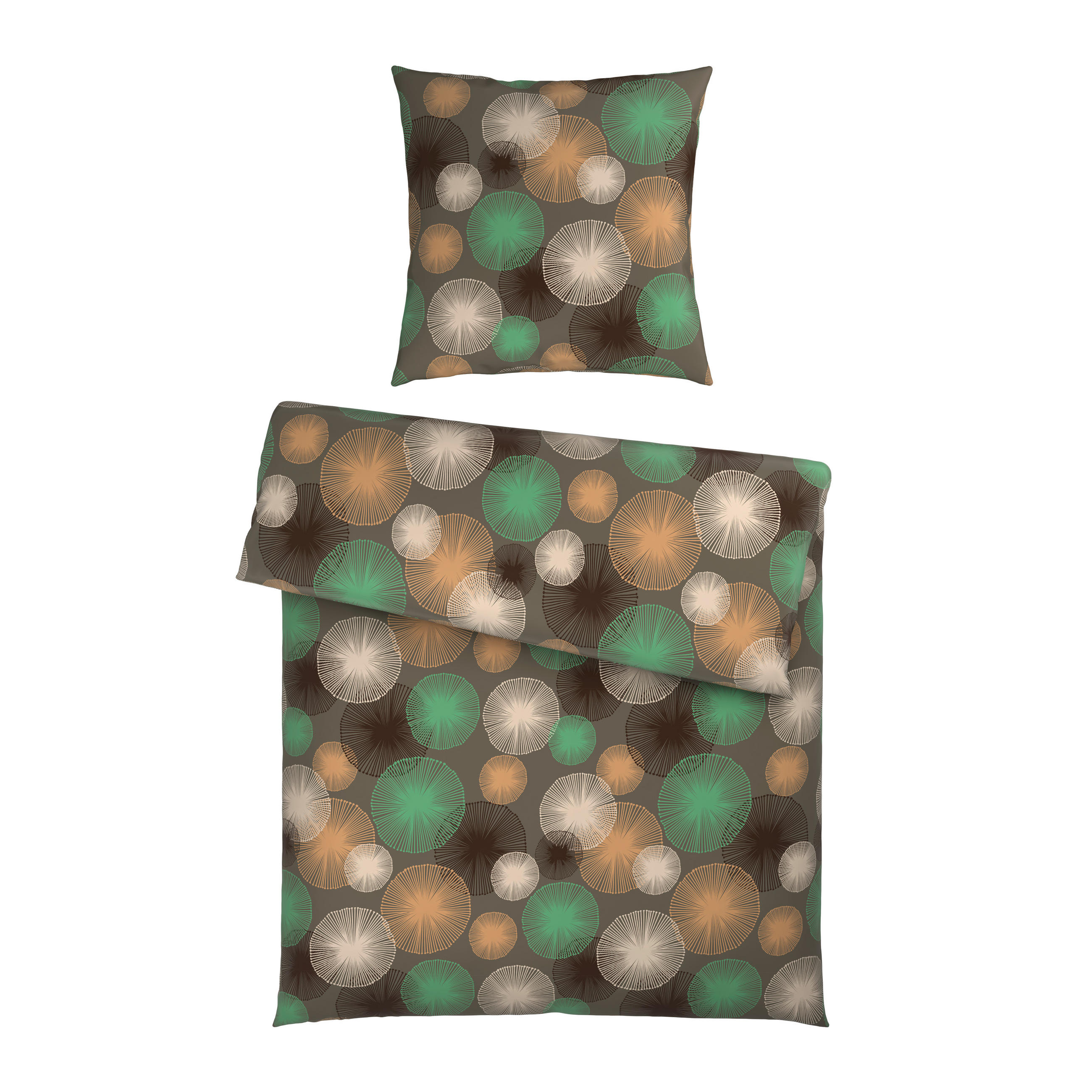 BETTWÄSCHE Satin 135/200 cm  - Grün, Textil (135/200cm) - Esposa