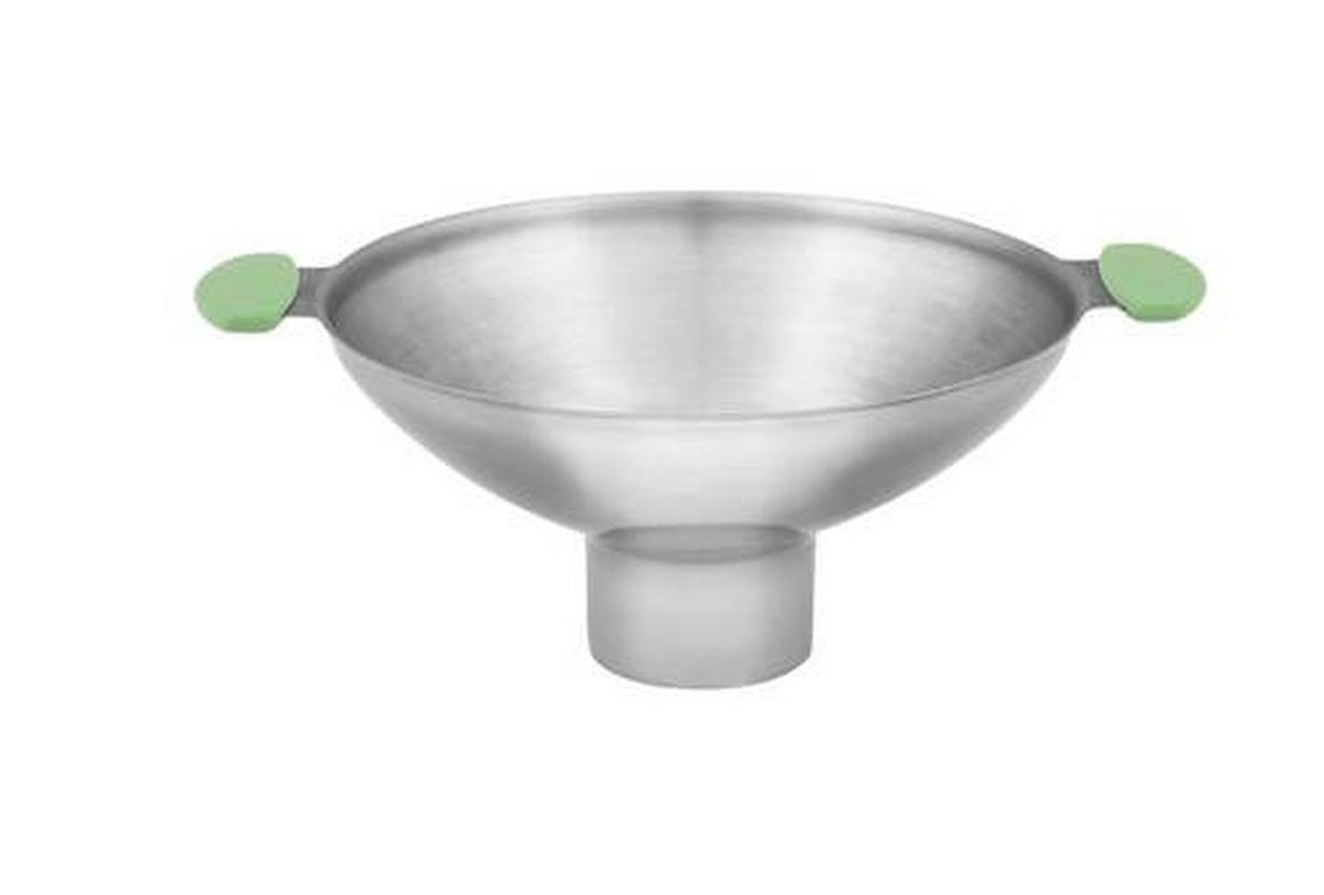 TRICHTER   - Grau/Grün, Basics, Kunststoff/Metall (13cm) - Dr.Oetker