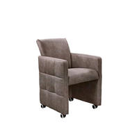 STOLICA S NASLONOM ZA RUKE  smeđa  drvo, tekstil, drvni materijal      - smeđa, Moderno, drvni materijal/drvo (64/90/72cm) - Livetastic