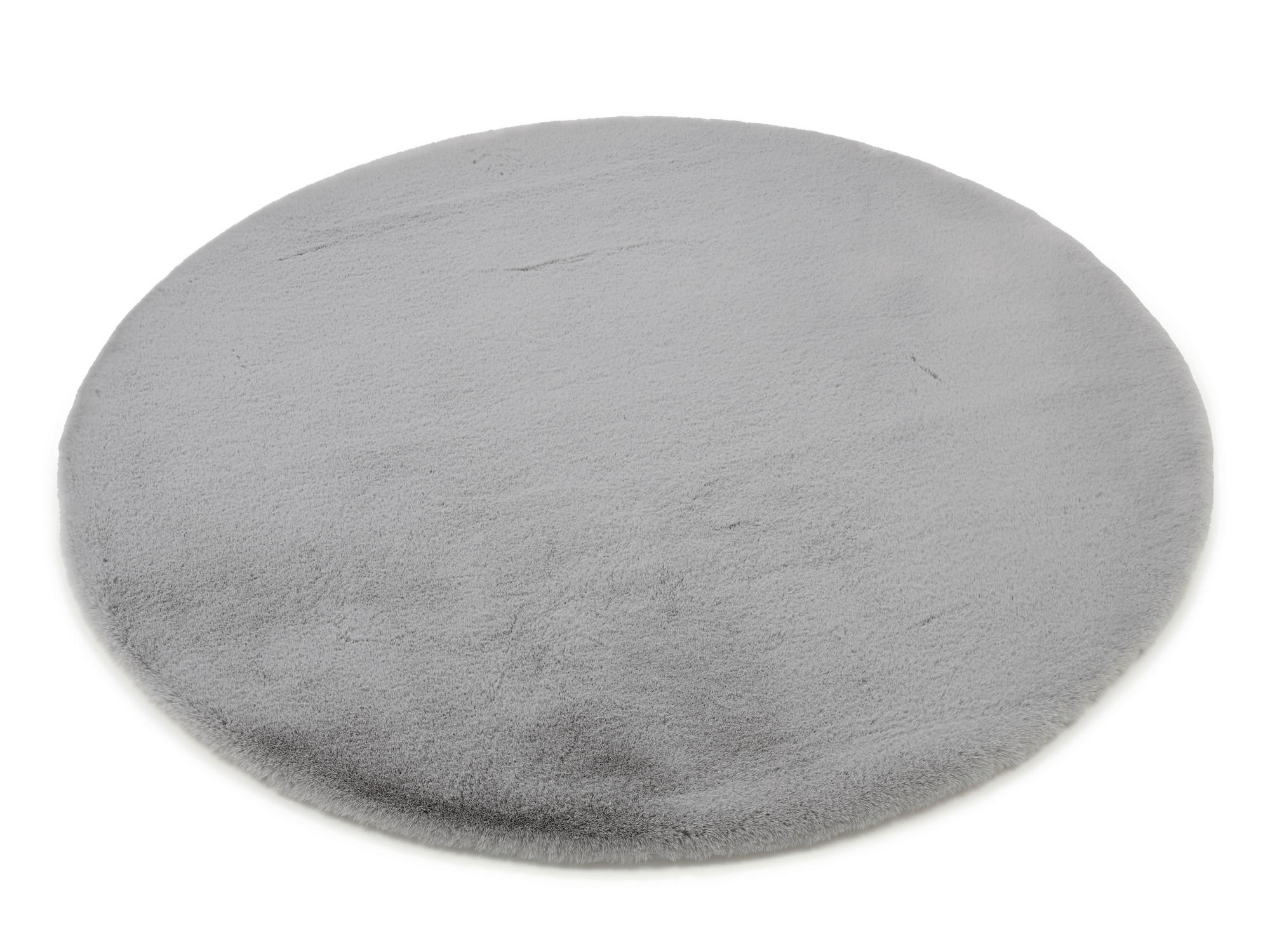 HOCHFLORTEPPICH 120/120 cm Silky Haven Grau  - Grau, Basics, Textil (120/120cm) - Novel