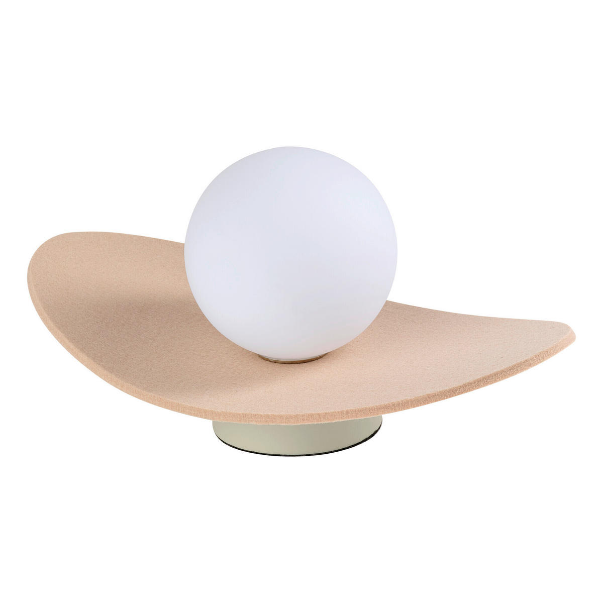 TISCHLEUCHTE 28/15/13,5 cm  - Beige, Design, Glas/Textil (28/15/13,5cm) - Osram