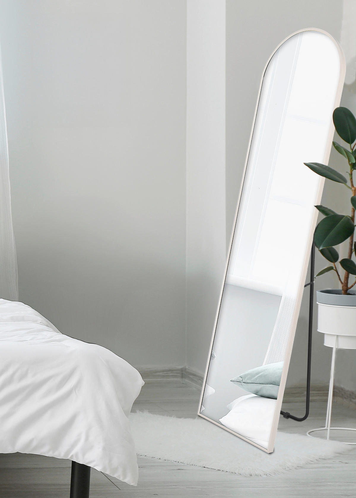 Oglindă    - nisipiu, Basics, sticlă/metal (40/160cm) - Hom`in