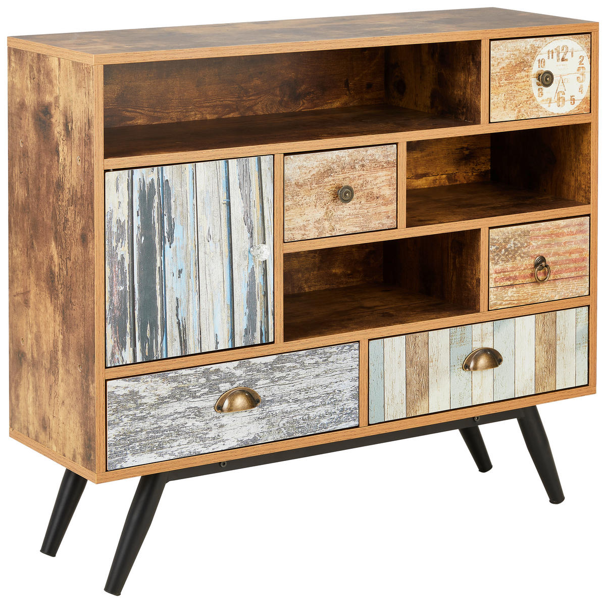 KOMMODE  in 93/80/29 cm  - Klar/Hellbraun, LIFESTYLE, Holzwerkstoff/Kunststoff (93/80/29cm) - Carryhome