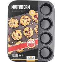 MUFFINFORM - Schwarz, Basics, Metall (27/38cm) - Birkmann