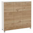 SCHUHSCHRANK 126/126/37 cm - Chromfarben/Eichefarben, Design, Holz/Holzwerkstoff (126/126/37cm) - Dieter Knoll SCHUHSCHRANK 126/126/37 cm - Chromfarben/Eichefarben, Design, Holz/Holzwerkstoff (126/126/37cm) - Dieter Knoll