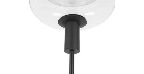 STEHLEUCHTE 37/155 cm - Schwarz, Design, Glas/Metall (37/155cm) - Dieter Knoll