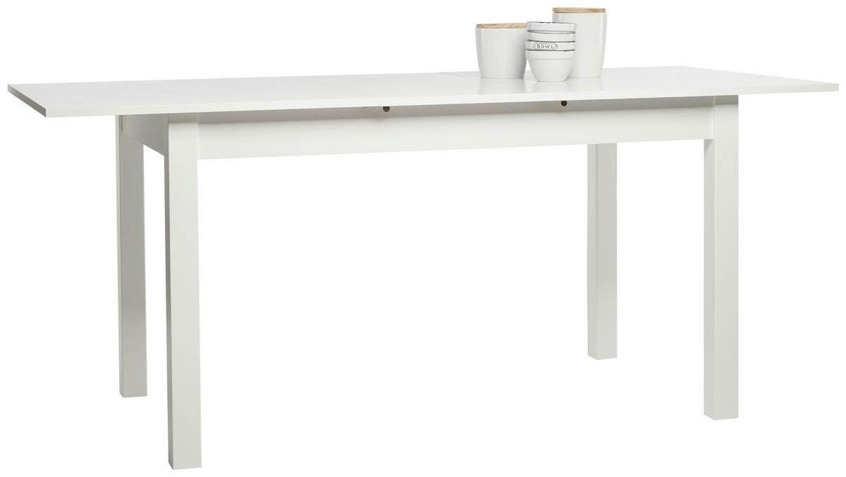 MASĂ din material pe bază de lemn 140/80/76,5 cm   - alb, Design, material pe bază de lemn (140/80/76,5cm) - MID.YOU