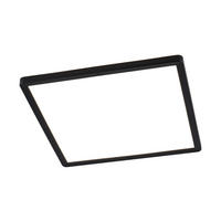 STROPNÍ LED SVÍTIDLO, 29,3/29,3/2,8 cm - černá, Basics, plast (29,3/29,3/2,8cm) - Novel